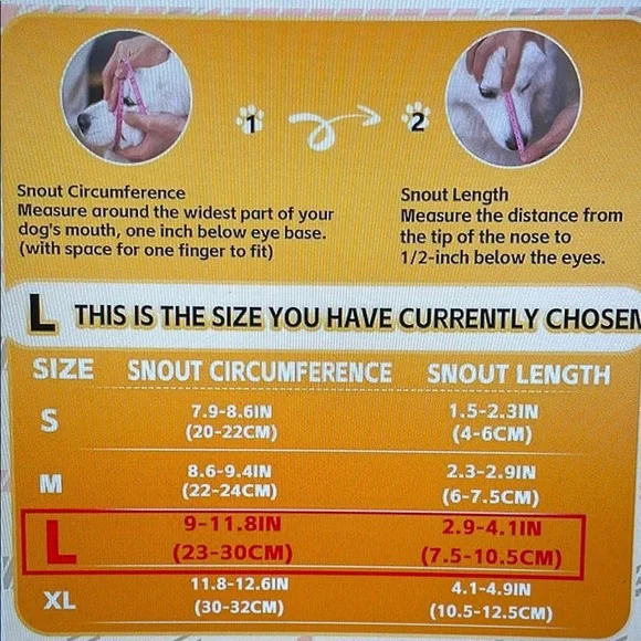 Plaid Dog Muzzle with Adjustable Straps - Picture 4 of 5